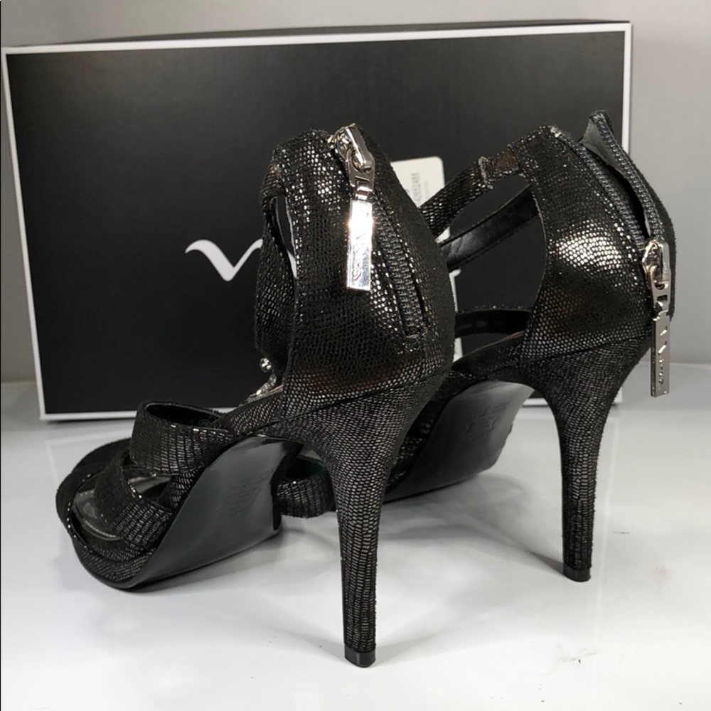 177] Nina Vinnie, Size: Black Luster Satin 8.5 M - Picture 3 of 5